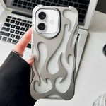 Custodia per telefono in TPU satinato con rivestimento spray a effetto fiamma cava., For iPhone 17 Pro Max, For iPhone 17 Pro, For iPhone 17, For iPhone Air, For iPhone 16 Pro Max, For iPhone 16 Pro, For iPhone 16 Plus, For iPhone 16