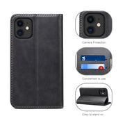 Custodia in pelle orizzontale per iPhone 12