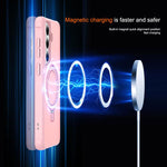 Custodia per telefono con supporto magnetico MagSafe in TPU e PC., For Samsung Galaxy S26+ 5G, For Samsung Galaxy S26 Ultra 5G, For Samsung Galaxy S26 5G