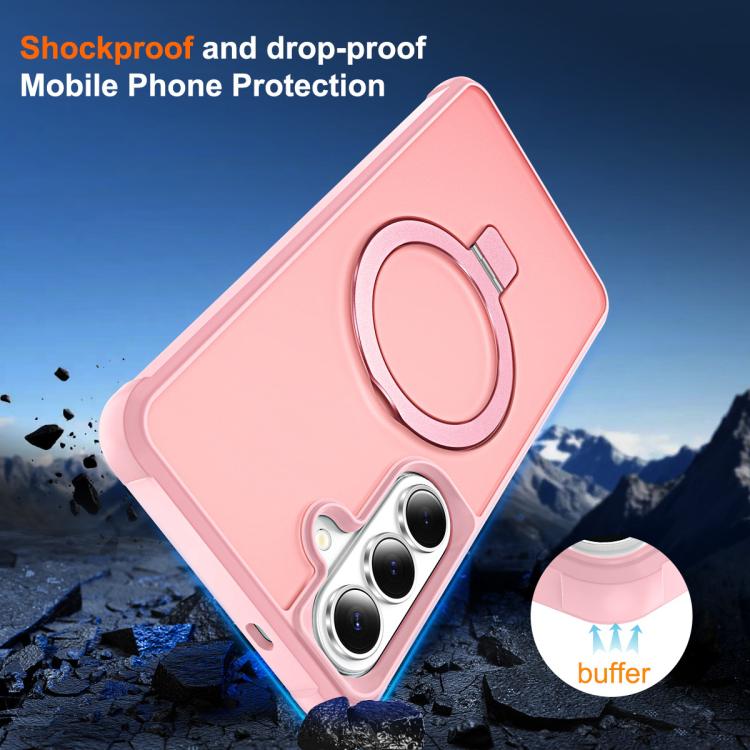 Custodia per telefono con supporto magnetico MagSafe in TPU e PC., For Samsung Galaxy S26+ 5G, For Samsung Galaxy S26 Ultra 5G, For Samsung Galaxy S26 5G