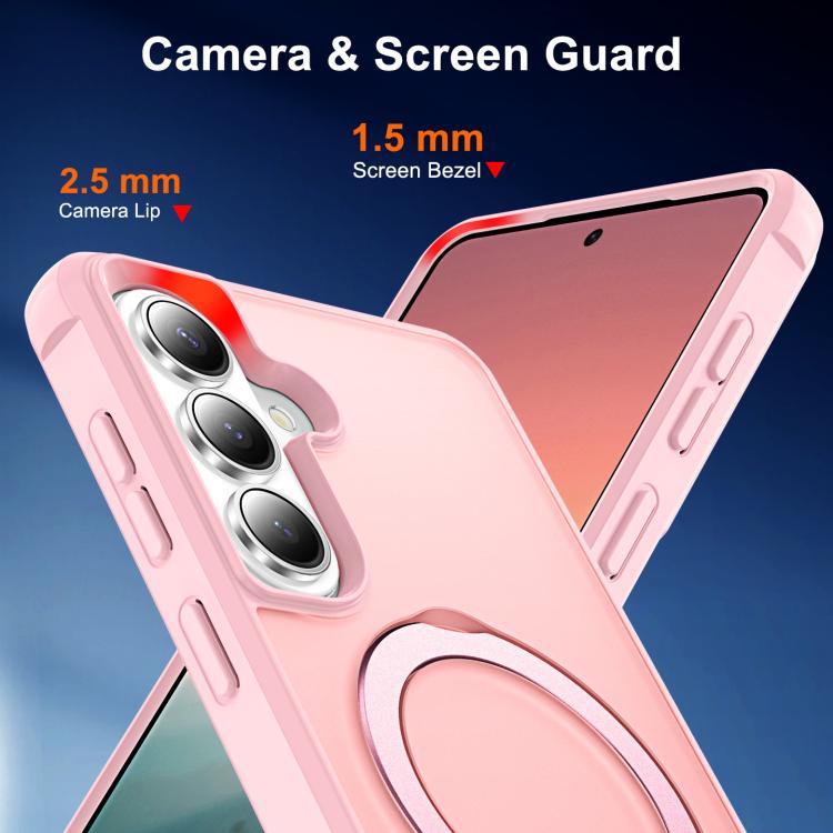 Custodia per telefono con supporto magnetico MagSafe in TPU e PC., For Samsung Galaxy S26+ 5G, For Samsung Galaxy S26 Ultra 5G, For Samsung Galaxy S26 5G