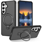 Custodia per telefono con supporto magnetico MagSafe in TPU e PC., For Samsung Galaxy S26+ 5G, For Samsung Galaxy S26 Ultra 5G, For Samsung Galaxy S26 5G