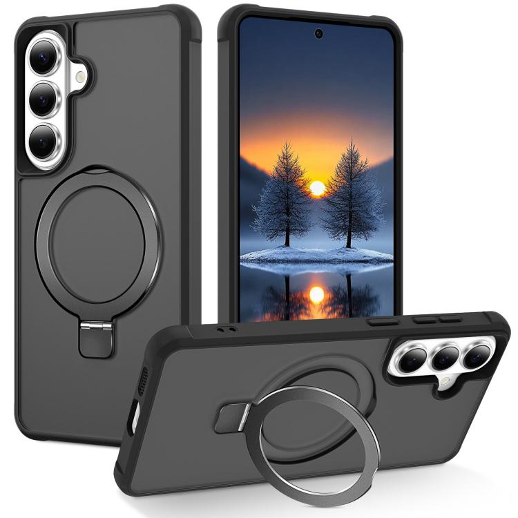 Custodia per telefono con supporto magnetico MagSafe in TPU e PC., For Samsung Galaxy S26+ 5G, For Samsung Galaxy S26 Ultra 5G, For Samsung Galaxy S26 5G