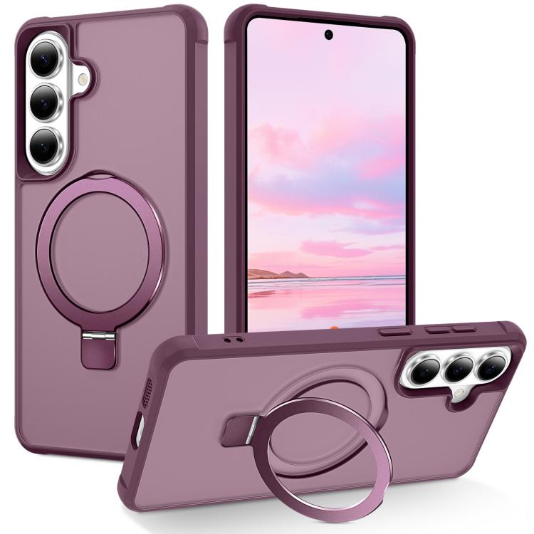 Custodia per telefono con supporto magnetico MagSafe in TPU e PC., For Samsung Galaxy S26+ 5G, For Samsung Galaxy S26 Ultra 5G, For Samsung Galaxy S26 5G
