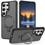 Custodia per telefono con supporto magnetico MagSafe in TPU e PC., For Samsung Galaxy S26+ 5G, For Samsung Galaxy S26 Ultra 5G, For Samsung Galaxy S26 5G