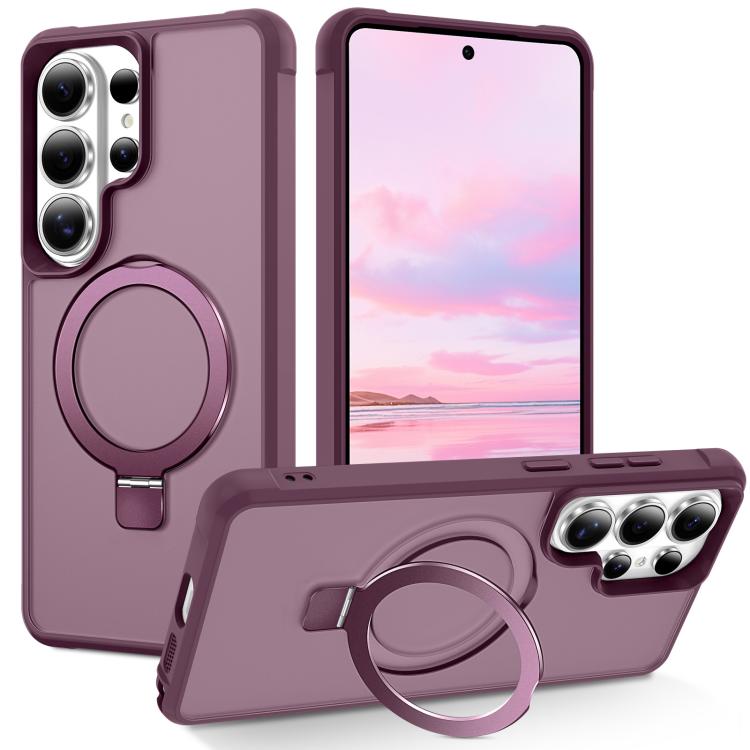 Custodia per telefono con supporto magnetico MagSafe in TPU e PC., For Samsung Galaxy S26+ 5G, For Samsung Galaxy S26 Ultra 5G, For Samsung Galaxy S26 5G
