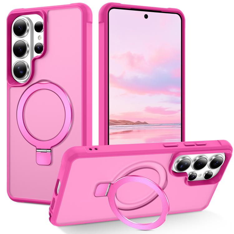 Custodia per telefono con supporto magnetico MagSafe in TPU e PC., For Samsung Galaxy S26+ 5G, For Samsung Galaxy S26 Ultra 5G, For Samsung Galaxy S26 5G