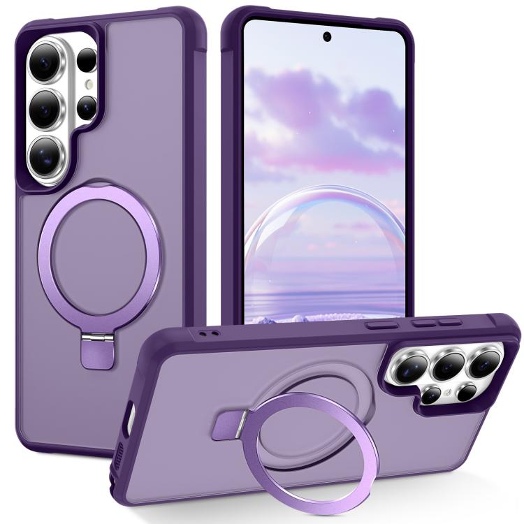 Custodia per telefono con supporto magnetico MagSafe in TPU e PC., For Samsung Galaxy S26+ 5G, For Samsung Galaxy S26 Ultra 5G, For Samsung Galaxy S26 5G