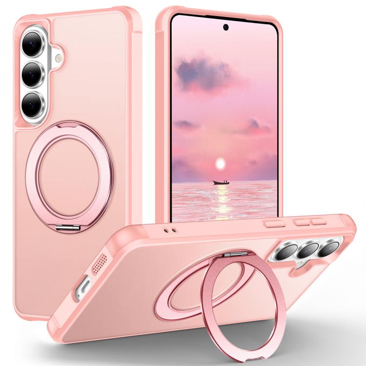 Custodia per telefono MagSafe con supporto rotante Skin-Feel per smorzamento., For Samsung Galaxy S26+ 5G, For Samsung Galaxy S26 Ultra 5G, For Samsung Galaxy S26 5G