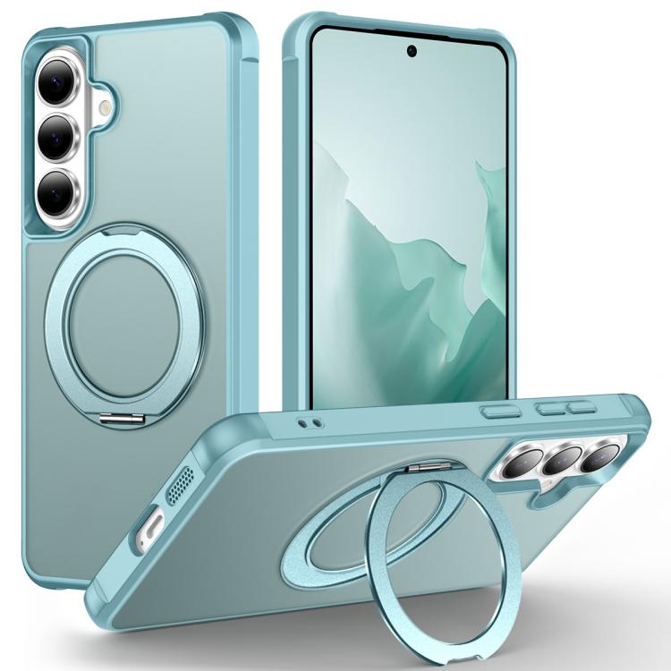 Custodia per telefono MagSafe con supporto rotante Skin-Feel per smorzamento., For Samsung Galaxy S26+ 5G, For Samsung Galaxy S26 Ultra 5G, For Samsung Galaxy S26 5G