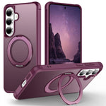 Custodia per telefono MagSafe con supporto rotante Skin-Feel per smorzamento., For Samsung Galaxy S26+ 5G, For Samsung Galaxy S26 Ultra 5G, For Samsung Galaxy S26 5G