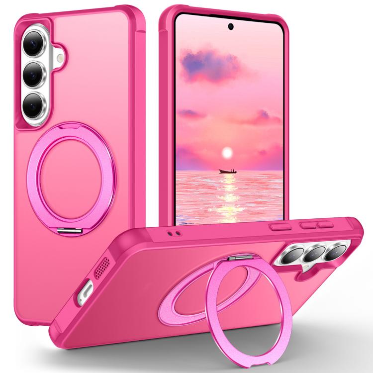 Custodia per telefono MagSafe con supporto rotante Skin-Feel per smorzamento., For Samsung Galaxy S26+ 5G, For Samsung Galaxy S26 Ultra 5G, For Samsung Galaxy S26 5G