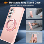 Custodia per telefono MagSafe con supporto rotante Skin-Feel per smorzamento., For Samsung Galaxy S26+ 5G, For Samsung Galaxy S26 Ultra 5G, For Samsung Galaxy S26 5G