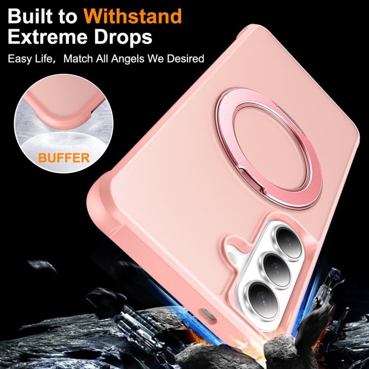 Custodia per telefono MagSafe con supporto rotante Skin-Feel per smorzamento., For Samsung Galaxy S26+ 5G, For Samsung Galaxy S26 Ultra 5G, For Samsung Galaxy S26 5G