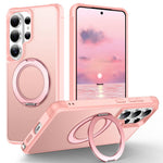 Custodia per telefono MagSafe con supporto rotante Skin-Feel per smorzamento., For Samsung Galaxy S26+ 5G, For Samsung Galaxy S26 Ultra 5G, For Samsung Galaxy S26 5G