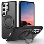 Custodia per telefono MagSafe con supporto rotante Skin-Feel per smorzamento., For Samsung Galaxy S26+ 5G, For Samsung Galaxy S26 Ultra 5G, For Samsung Galaxy S26 5G