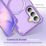Custodia per telefono antiurto con supporto MagSafe Yingcai Gears, For Samsung Galaxy S26+ 5G, For Samsung Galaxy S26 Ultra 5G, For Samsung Galaxy S26 5G