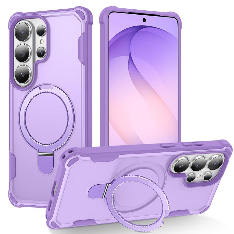 Custodia per telefono antiurto con supporto MagSafe Yingcai Gears, For Samsung Galaxy S26+ 5G, For Samsung Galaxy S26 Ultra 5G, For Samsung Galaxy S26 5G