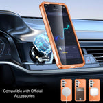 Custodia per telefono con supporto magnetico satinato e protezione per lo schermo., For Samsung Galaxy S26+ 5G, For Samsung Galaxy S26 Ultra 5G, For Samsung Galaxy S26 5G