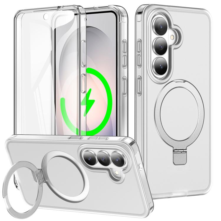 Custodia per telefono con supporto magnetico satinato e protezione per lo schermo., For Samsung Galaxy S26+ 5G, For Samsung Galaxy S26 Ultra 5G, For Samsung Galaxy S26 5G
