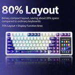 AULA L99 Smart Touch Screen Tri-Mode RGB Customizable Mechanical Keyboard