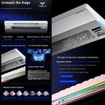 AULA nova75 Smart Display Tri-Mode RGB Customizable Gaming Mechanical Keyboard