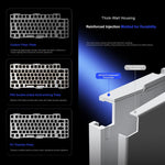AULA nova75 Smart Display Tri-Mode RGB Customizable Gaming Mechanical Keyboard