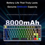 AULA nova75 Smart Display Tri-Mode RGB Customizable Gaming Mechanical Keyboard