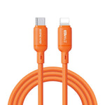Cavo dati in silicone DUX DUCIS Serie SILI 27W da Type-C a 8 pin, lunghezza: 1 m, Type-C to 8 Pin