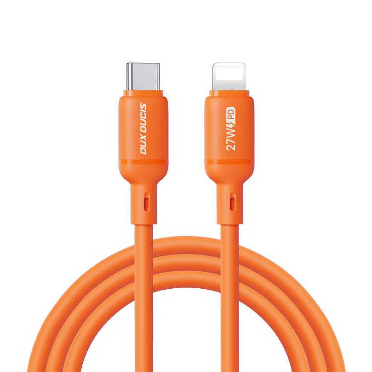 Cavo dati in silicone DUX DUCIS Serie SILI 27W da Type-C a 8 pin, lunghezza: 1 m, Type-C to 8 Pin