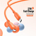 Cavo dati in silicone DUX DUCIS Serie SILI 27W da Type-C a 8 pin, lunghezza: 1 m, Type-C to 8 Pin