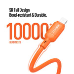 Cavo dati in silicone DUX DUCIS Serie SILI 27W da Type-C a 8 pin, lunghezza: 1 m, Type-C to 8 Pin
