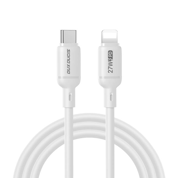 Cavo dati in silicone DUX DUCIS Serie SILI 27W da Type-C a 8 pin, lunghezza: 1 m, Type-C to 8 Pin