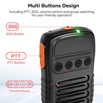 UNIWA BM008 BT5.2 Interfono portatile wireless con microfono PTT