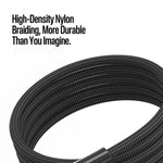 Cavo dati intrecciato trasparente sfumato serie WLCM di DUX DUCIS, 27W, da Type-C a 8 pin, lunghezza: 1 m., Type-C to 8 Pin
