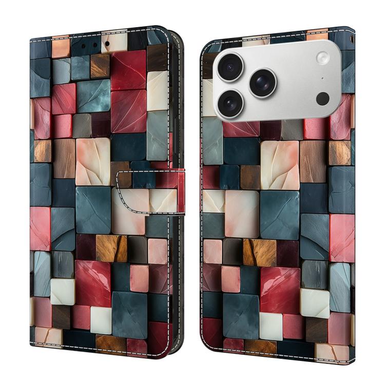 Custodia per telefono in ecopelle con effetto cristallo., For iPhone 17e / 16e, For iPhone 17 Pro Max