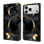Custodia per telefono in ecopelle con effetto cristallo., For iPhone 17e / 16e, For iPhone 17 Pro Max