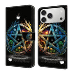Custodia per telefono in ecopelle con effetto cristallo., For iPhone 17e / 16e, For iPhone 17 Pro Max