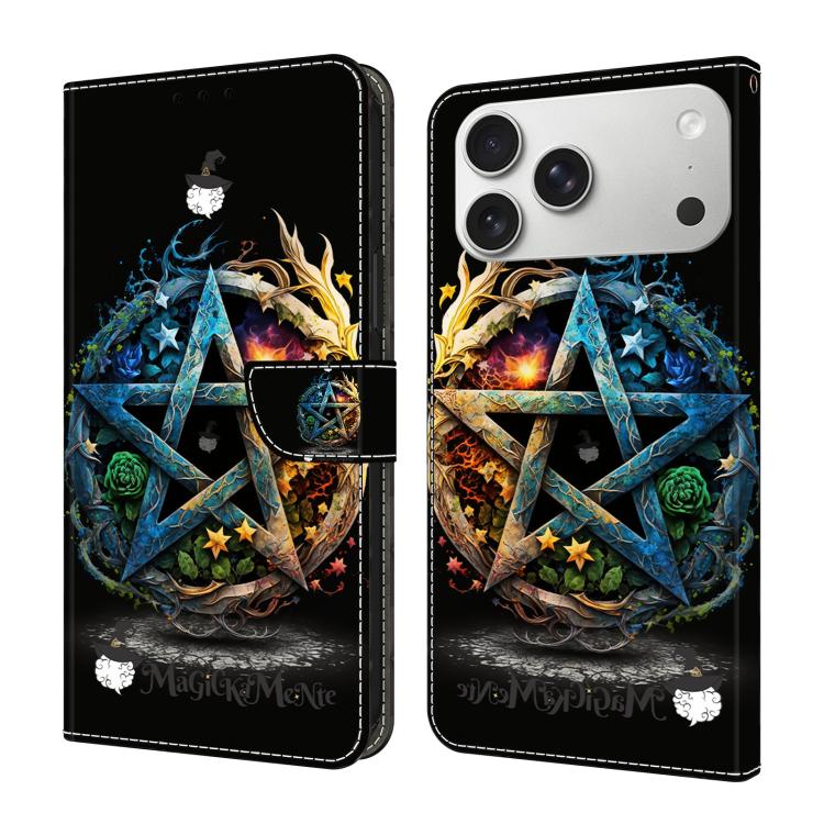 Custodia per telefono in ecopelle con effetto cristallo., For iPhone 17e / 16e, For iPhone 17 Pro Max