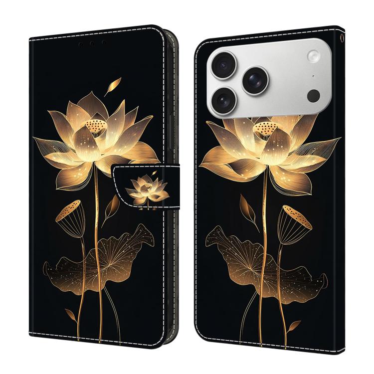 Custodia per telefono in ecopelle con effetto cristallo., For iPhone 17 Pro, For iPhone 17