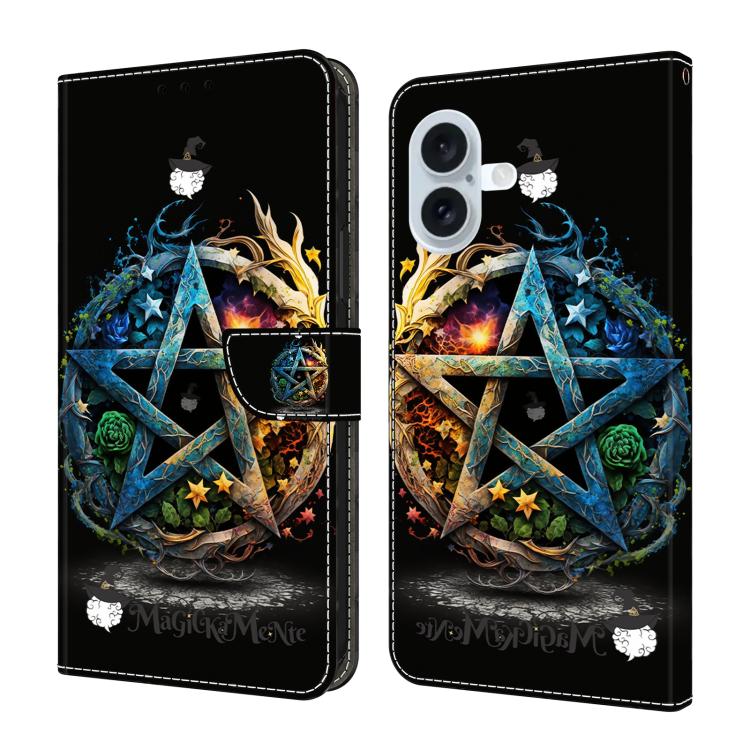 Custodia per telefono in ecopelle con effetto cristallo., For iPhone 17 Pro, For iPhone 17