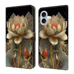 Custodia per telefono in ecopelle con effetto cristallo., For iPhone 17 Pro, For iPhone 17