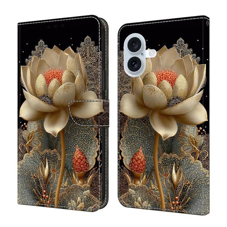 Custodia per telefono in ecopelle con effetto cristallo., For iPhone 17 Pro, For iPhone 17