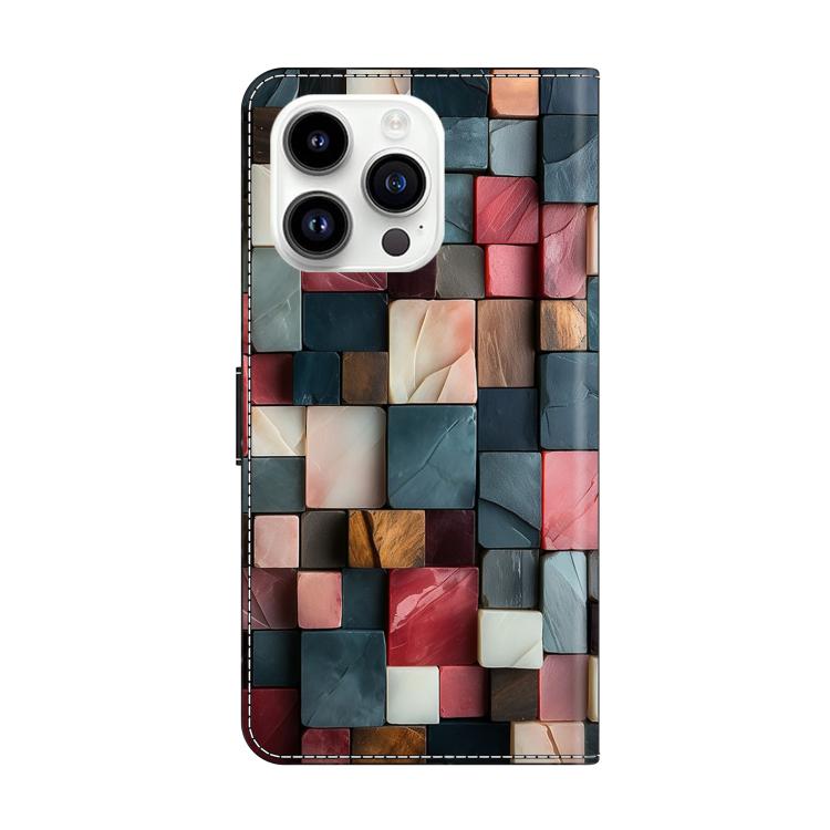 Custodia per telefono in ecopelle con effetto cristallo., For iPhone 16 Pro, For iPhone 16