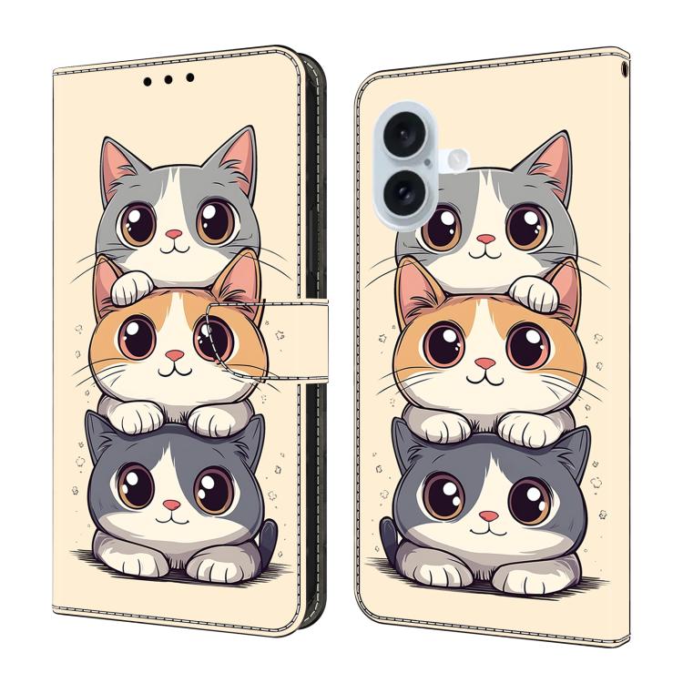 Custodia per telefono in ecopelle con effetto cristallo., For iPhone 16 Pro, For iPhone 16