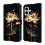 Custodia per telefono in ecopelle con effetto cristallo., For iPhone 16 Pro, For iPhone 16