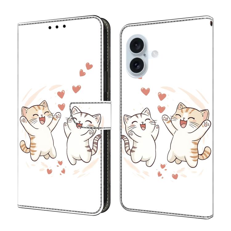 Custodia per telefono in ecopelle con effetto cristallo., For iPhone 16 Pro, For iPhone 16