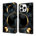 Custodia per telefono in ecopelle con effetto cristallo., For iPhone 15 Pro Max, For iPhone 15 Pro