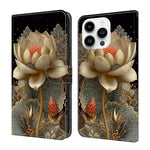 Custodia per telefono in ecopelle con effetto cristallo., For iPhone 15 Pro Max, For iPhone 15 Pro