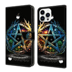 Custodia per telefono in ecopelle con effetto cristallo., For iPhone 15 Pro Max, For iPhone 15 Pro